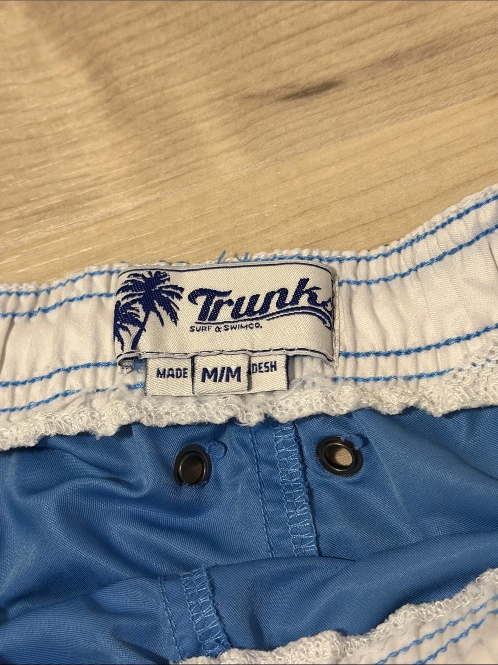 Trunks Surf and Swim co size medium blue bathing suit
